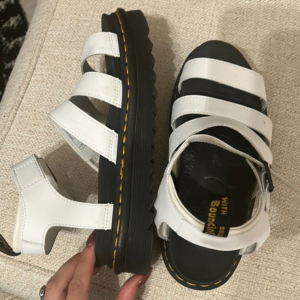 Dr. Marten’s white platform sandals size 8